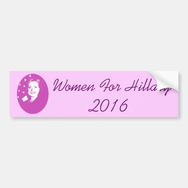 Autocollant De Voiture Femmes pour Hillary 2016 (Devant)