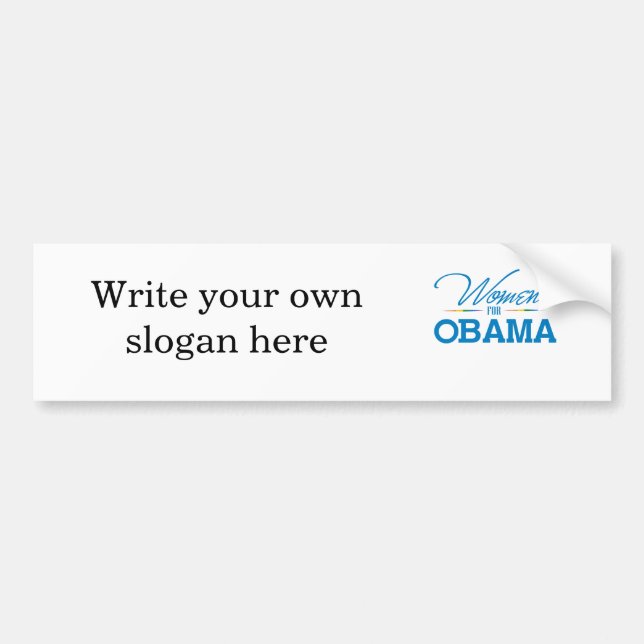 Autocollant De Voiture Femmes pour Obama (Devant)