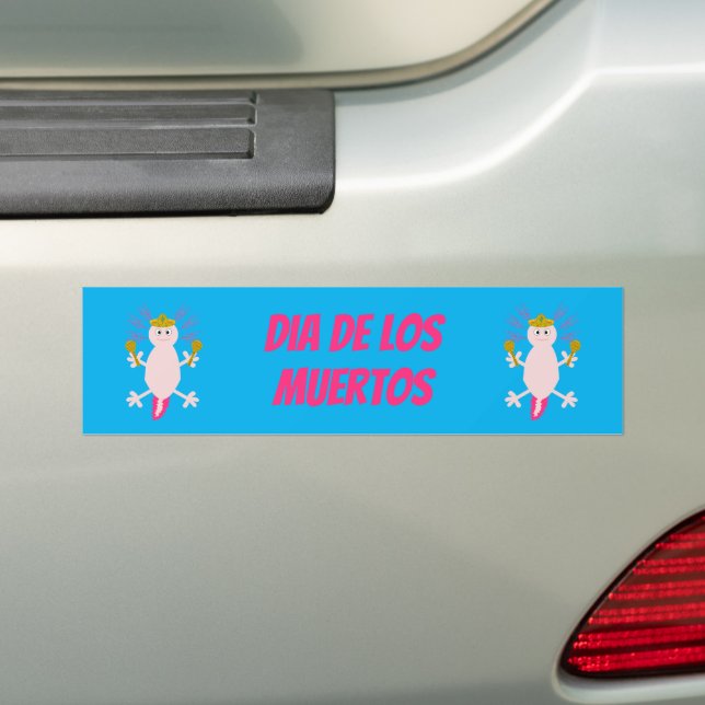 Autocollant De Voiture Fête de la coutume mexicaine de l'Axolotl (En voiture)