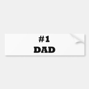 Autocollant De Voiture Fête des pères heureuse - numéro 1 papa - papa