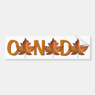 Autocollant De Voiture Feuille d'érable d'or d'automne d'adhésif pour