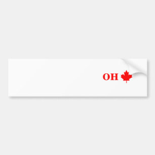 Autocollant De Voiture feuille d'érable du Canada, OH