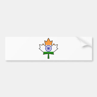 Autocollant De Voiture Feuille d'érable indienne de drapeau