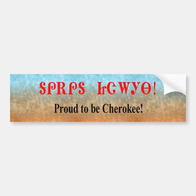 Autocollant De Voiture Fier d'être adhésif pour pare-chocs cherokee (Devant)