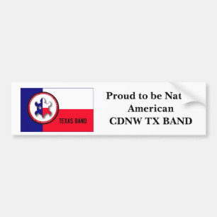 Autocollant De Voiture Fier d'être BANDE indigène d'AmericanCDNW TX