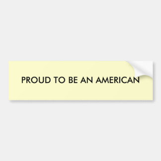 Autocollant De Voiture Fier d'être un Américain