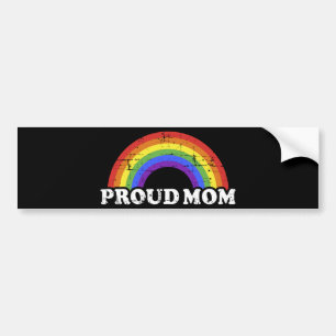 Autocollant De Voiture Fier maman d'gay ou lesbienne fils fille arc-en-ci
