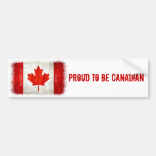 Autocollant De Voiture Fière d'être canadienne - Sticker pare-chocs