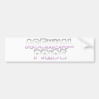 Autocollant De Voiture Fierté asexuelle