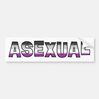 Autocollant De Voiture Fierté asexuelle