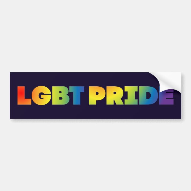 AUTOCOLLANT DE VOITURE FIERTÉ LGBT (Devant)