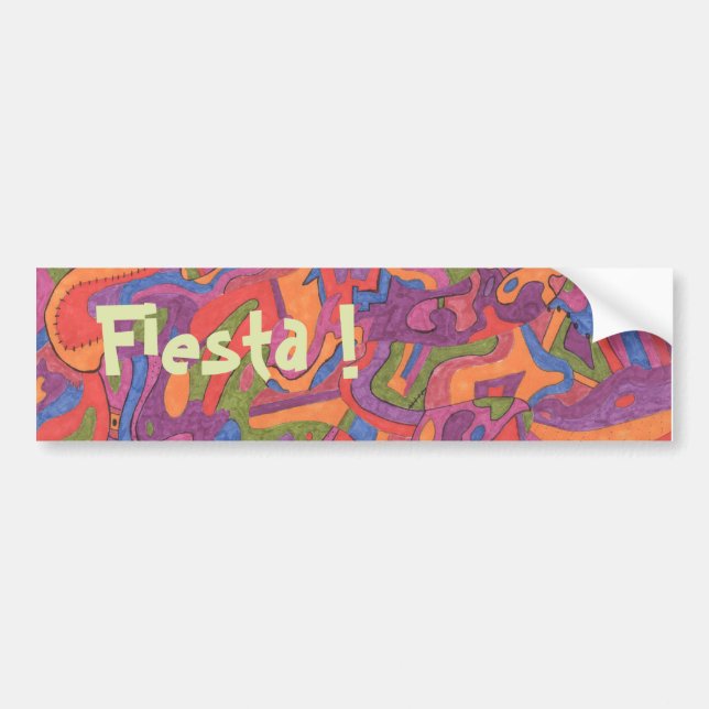 Autocollant De Voiture Fiesta, Abstraite (Devant)