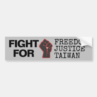 Autocollant De Voiture Fight For Freedom Justice Taiwan