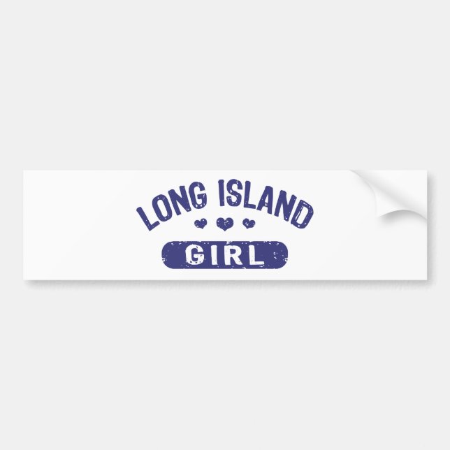 Autocollant De Voiture Fille de Long Island (Devant)