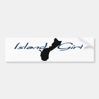 Autocollant De Voiture Fille d'île - Guam
