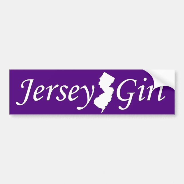 Autocollant De Voiture Fille du Jersey (Devant)