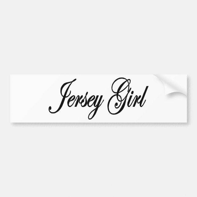 Autocollant De Voiture Filles du Jersey (Devant)