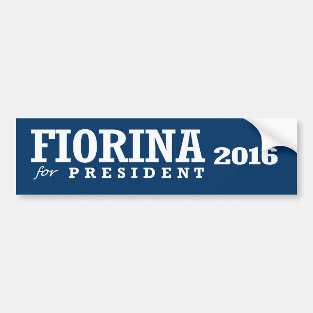 AUTOCOLLANT DE VOITURE FIORINA POUR LE PRÉSIDENT 2016 (Devant)