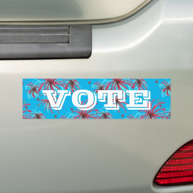 Autocollant De Voiture Fireworks VOTE USA Election Day (En voiture)