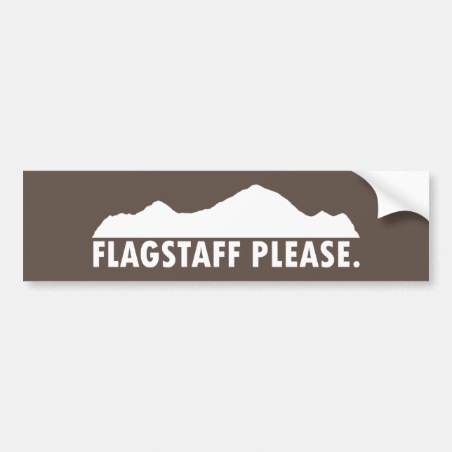 Autocollant De Voiture Flagstaff Arizona S'il vous plaît (Devant)
