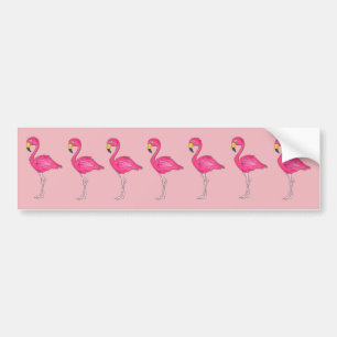 Autocollant De Voiture Flamants roses roses Flamant rose des îles tropica