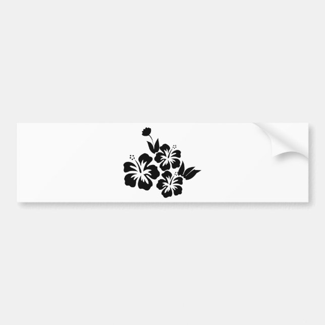 Autocollant De Voiture Fleur de ketmie (Devant)