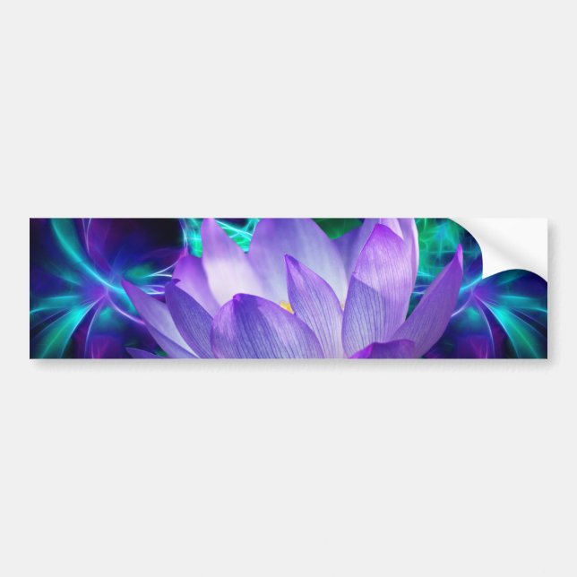 Autocollant De Voiture Fleur de lotus pourpre et sa signification (Devant)