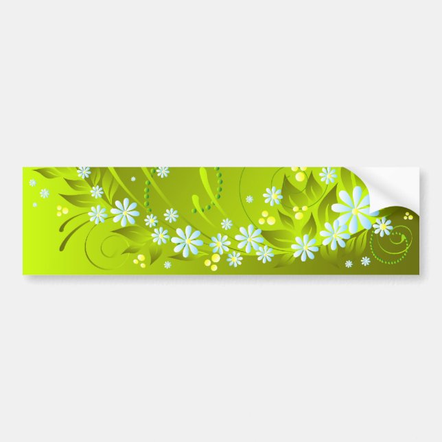 Autocollant De Voiture fleurs de printemps (Devant)