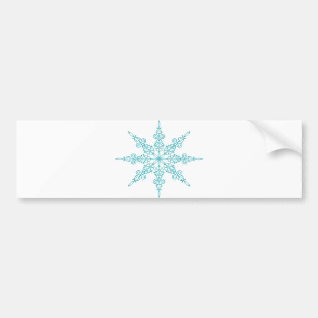 AUTOCOLLANT DE VOITURE FLOCON DE NEIGE (Devant)