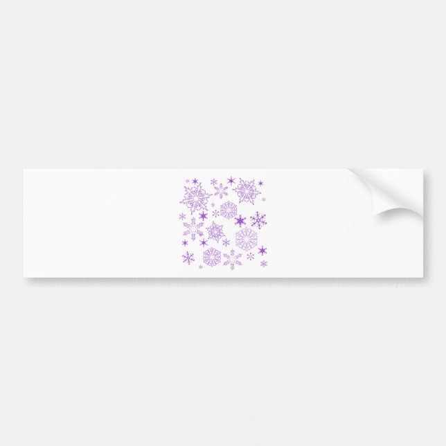 Autocollant De Voiture flocon violet (Devant)