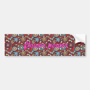 Autocollant De Voiture flower power bumper sticker
