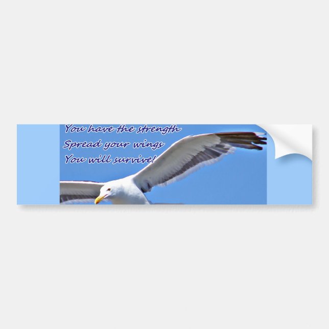 Autocollant De Voiture Foi et force_ (Devant)