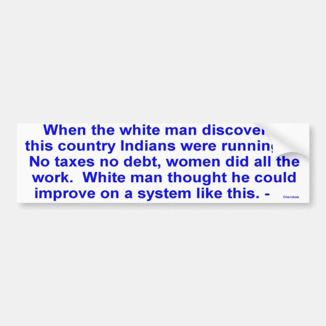 Autocollant De Voiture fonctionnement d'Indiens (Devant)