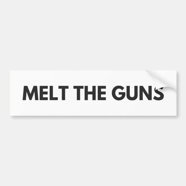 Autocollant De Voiture Fondez les armes à feu (Devant)