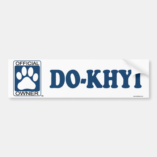 Autocollant De Voiture Font-Khyi le bleu (Devant)