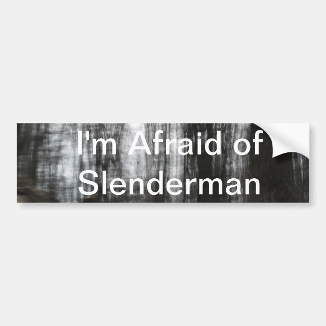 Autocollant De Voiture Forêt de Slenderman (Devant)