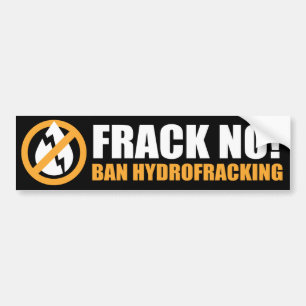 Autocollant De Voiture Frack non ! Interdiction Hydrofracking