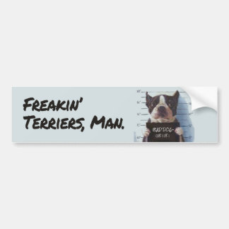Autocollant De Voiture Freakin' Terriers, Homme. Auto-collants pour voitu