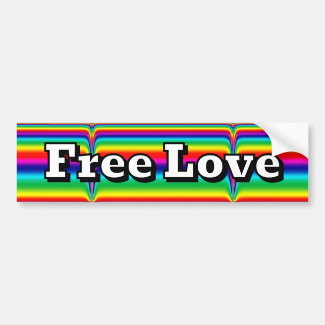 Autocollant De Voiture Free Love (Devant)