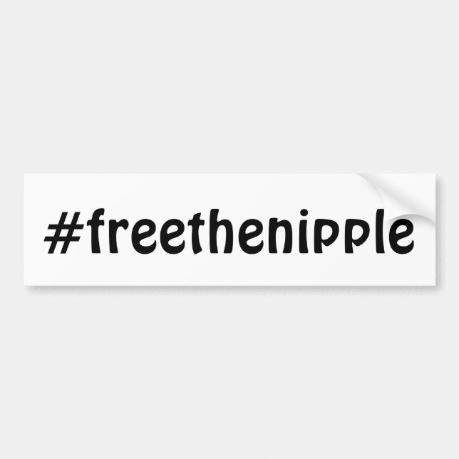 Autocollant De Voiture #freethenipple (Devant)