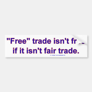 Autocollant De Voiture FreeTradeFairTrade