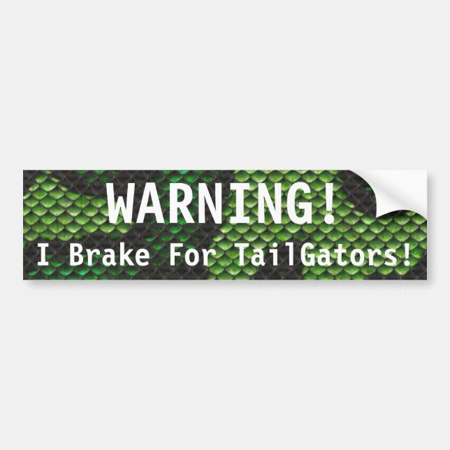Autocollant De Voiture Frein de avertissement d'I pour TailGators (Devant)