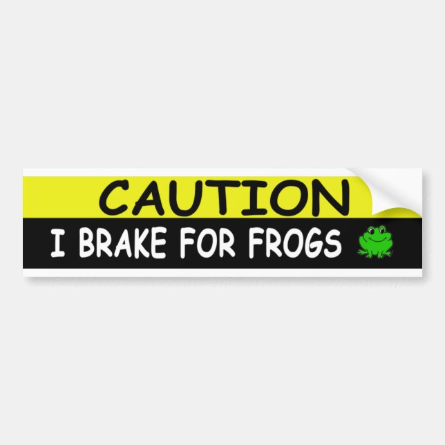 Autocollant De Voiture Frein pour des GRENOUILLES (Devant)