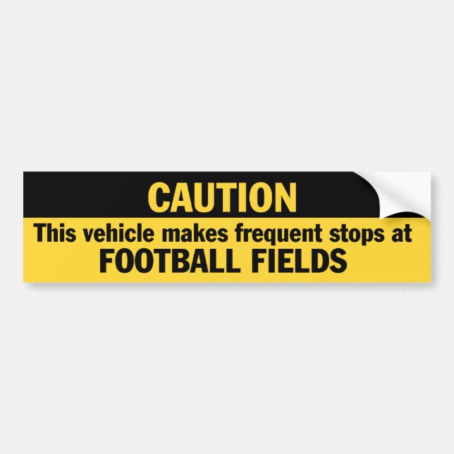 Autocollant De Voiture Fréquentes Arrêts (Football) (Devant)