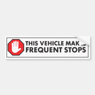 AUTOCOLLANT DE VOITURE FRÉQUENTEZ ARRÊTE LA PRÉCAUTION AVERTISSANT CE