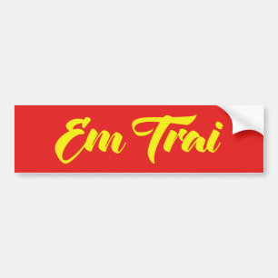 Autocollant De Voiture Frère Vietnamien (Jeune) - Em Trai ~ Tiêt Viêt
