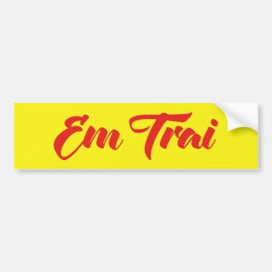 Autocollant De Voiture Frère Vietnamien (Jeune) - Em Trai ~ Tiêt Viêt