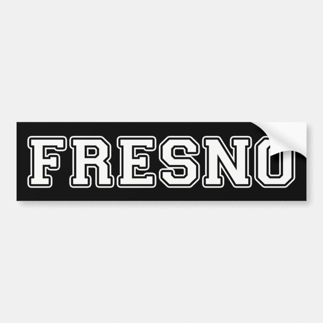Autocollant De Voiture Fresno Californie (Devant)