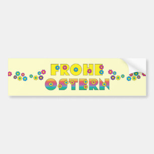 Autocollant De Voiture Frohe Ostern