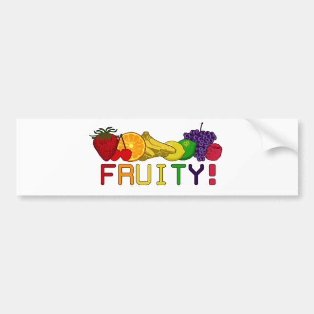 Autocollant De Voiture Fruit Fruit ! (Devant)